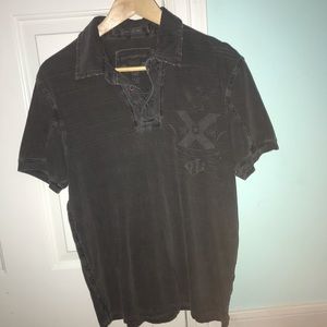Vintage Guess Jeans charcoal polo